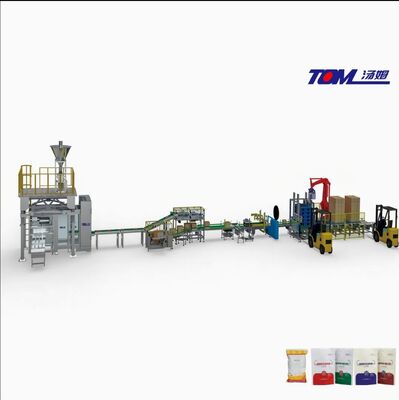 شراء خط تعبئة أكياس البودرة الأوتوماتيكي بوزن 25 كجم (مع التشكيل المتكامل) online manufacture