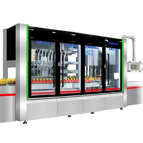 1 لتر - 5 لتر زيت طعام زيت توابل صلصة عصير خل آلة تعبئة وتغطية وتغليف أوتوماتيكية عالية السرعة 4