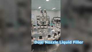 آلة تعبئة وتغطية عالية التنوع في جهازين في جهاز واحد مع العديد من أنواع زجاجات المستحضر والكريم